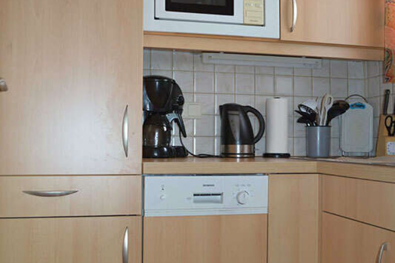 Küche in der Ferienwohnung 3 im Landhaus Tschafein